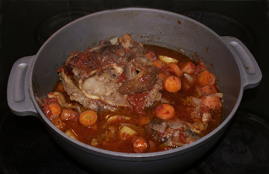 Photo : l'osso buco alla milanese au jarret de veau