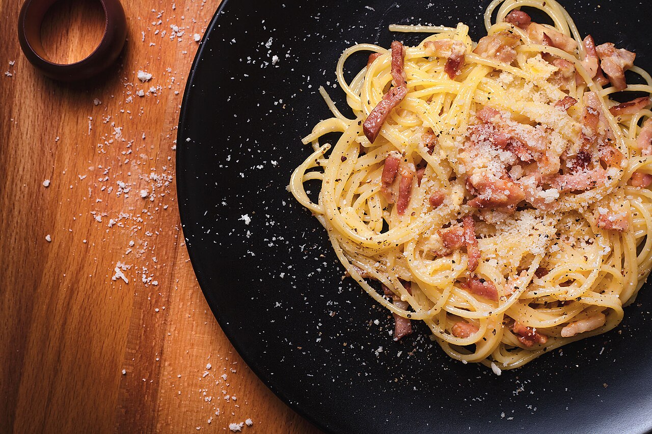Photo : la vraie carbonara romaine authentique