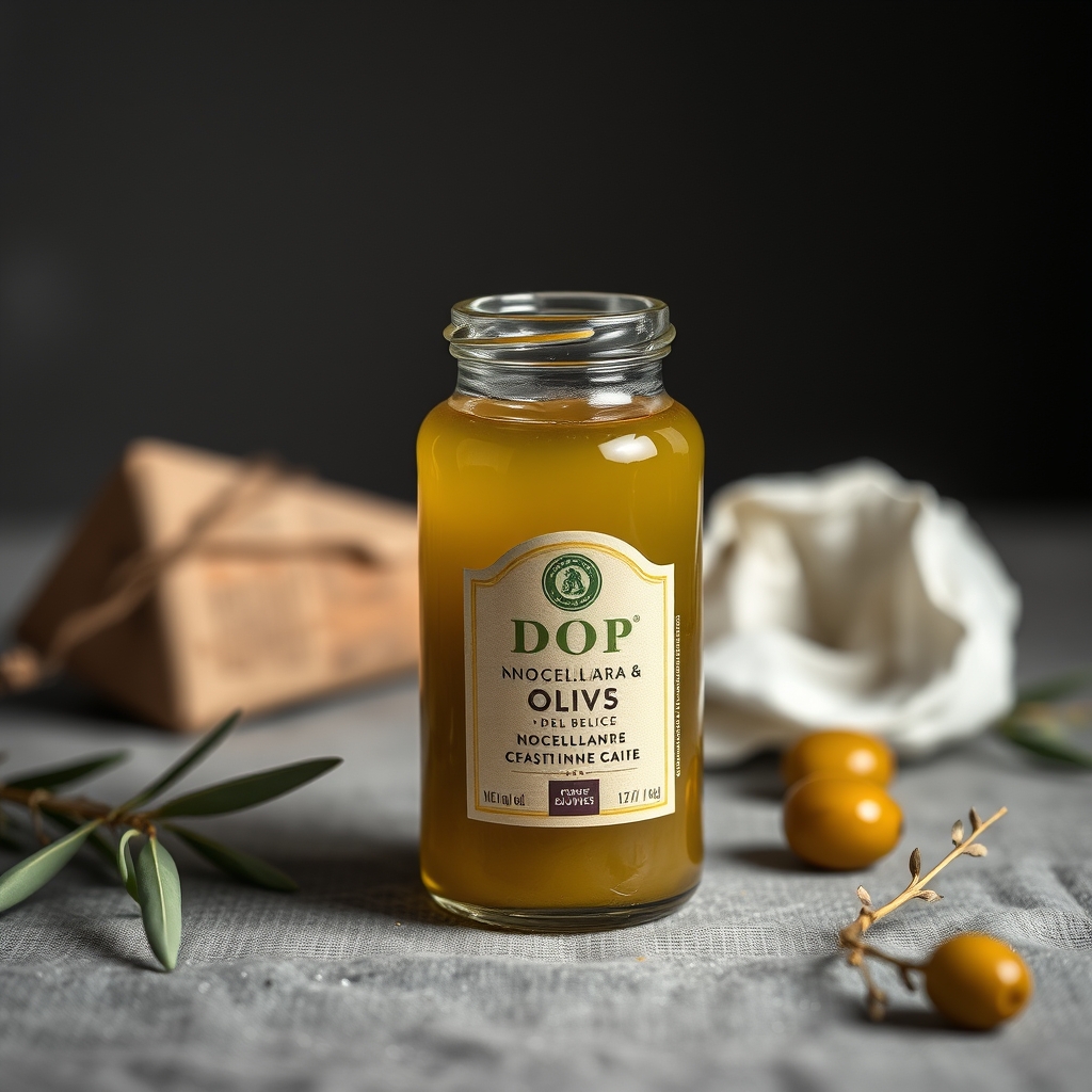 Olives Nocellara del Belice DOP en saumure — Sicile
